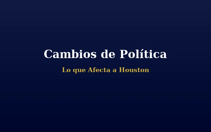 Infografía de cambios en políticas de inmigración 2026